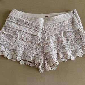 Free People crochet shorts